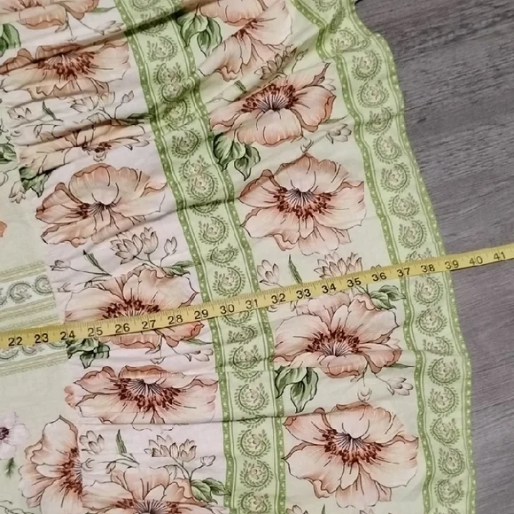 Rachel Zoe Floral Maxi Skirt in Cream and Green - Picture 7 of 15